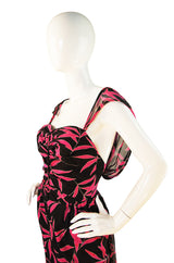 1970s Rare Valentino Silk Goddess Dress