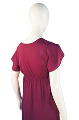 1970s Grape Nylon John Kloss Gown