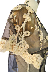 Edwardian Applique lace Netted Top