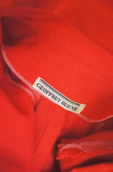 1960s Mod Orange Geoffrey Beene Dress