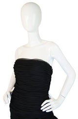 1980s Chiffon & Lace Victor Costa Dress