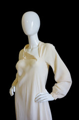 Spring 1977 Spiral Cut Halston Silk Dress