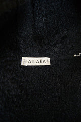 1980s Hooded Plush Alaia Jacket