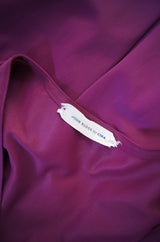 1970s Grape Nylon John Kloss Gown