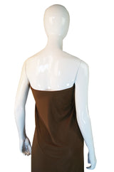 1970s Halston Tie Front Sheath Dress