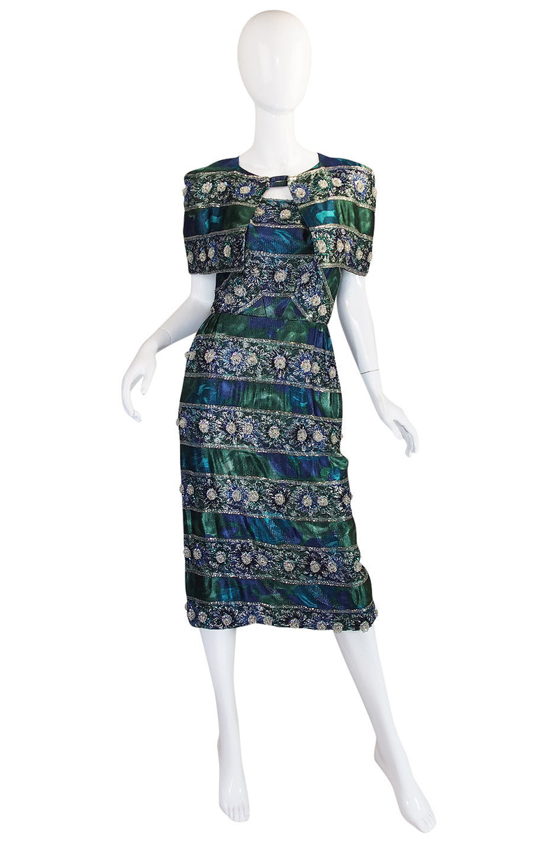 1950s Spectacular Beaded Bonwit Teller Dress