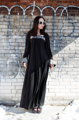 Museum Held 1970s Bill Gibb Sequin Detail Jersey Dress