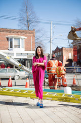 1960s Jean Patou Numbered Haute Couture Draped Silk Dress