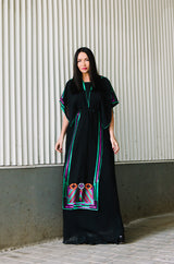 c1970-74 Janice Wainwright Embroidered Caftan Tabard & Skirt Set