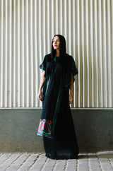 c1970-74 Janice Wainwright Embroidered Caftan Tabard & Skirt Set