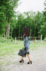 1960s Emilio Pucci Feather Print Off Shoulder Silk Jersey Dress