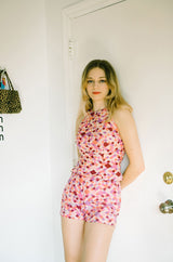 Late 1950s Emilo Pucci Pink Silk Shorts and Shell Set