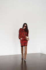 Fall/Winter 1983-84 Yves Saint Laurent Patron Haute Couture Silk Sack Dress