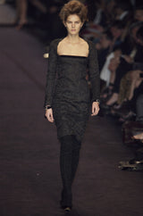 F/W 2002 Tom Ford for Yves Saint Laurent Runway Textured Dress