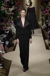 Documented Fall 2001 Yves Saint Laurent Haute Couture 'Le Smoking' Suit w Exaggerated Collar