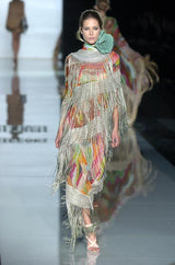 Runway Fall 2004 Missoni by Angela Missoni Multi-Way Fringe Silk Chiffon Dress