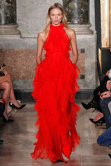 Emilio Pucci Fall 2015 by Peter Dundas Red Dress