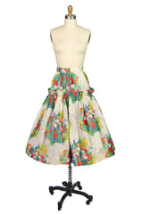 1970s Silk Taffeta Yves Saint Larent Skirt