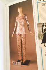 Fall 1979 Incredible Halston Gold & Blue Metallic Silk Dress