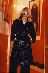 Documented 1973 Yves Saint Laurent Patent Finish Trench