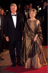 Documented 2003 Oscar de la Renta Silk Leopard Print Dress