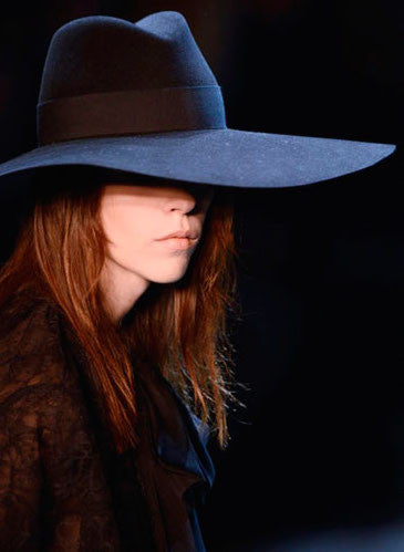 Iconic 1970s Yves Saint Laurent Wide Brim Hat