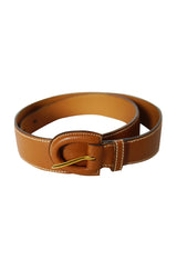 1993 Auth Hermes Brown Leather Belt
