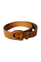 1993 Auth Hermes Brown Leather Belt