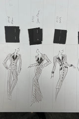 Documented Fall 2001 Yves Saint Laurent Haute Couture 'Le Smoking' Suit w Exaggerated Collar