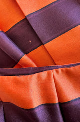 Fantastic Spring 2005 Prada Runway Look 26 Pleated Bright Coral Stripe Skirt