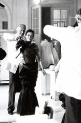 Spring 1982 Unlabeled Givenchy One Shoulder Purple Silk Dress