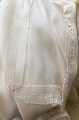 Spring 1976 Christian Dior by Marc Bohan Couture Metallic Gold Striped Silk Chiffon Dress & Jacket