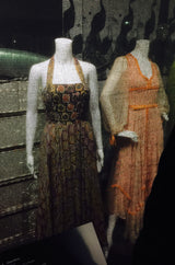 Museum Exhibited 1970 Thea Porter Couture Dress in Silk & Beads