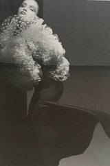 Fall 1987 James Galanos Extreme Ruffled Swiss Dot & Silk Dress