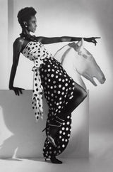 Documented 1983 Valentino Dotted Red Silk Strapless Dress