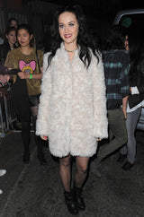 Fall 2013 Stella McCartney 'Bryce' Ivory Mohair Faux Fur Jacket or Coat