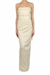 Beautiful 2013 Lanvin Blanche by Alber Elbaz Strapless Ruffled Ivory Silk Wedding Gown