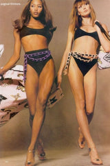 Iconic Spring 1994 Chanel Large Printed Towel in Cream & White