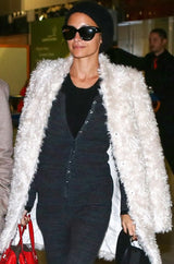 Fall 2013 Stella McCartney 'Bryce' Ivory Mohair Faux Fur Jacket or Coat
