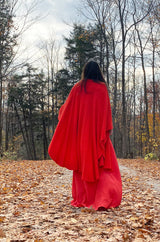 Recent Rochas Red Silk Backless Dress w Ruffle Detail at Low Back