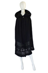 Rare 1960s Sybil Connolly Crochet Cape