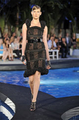 2009C Chanel Resort Runway Elaborate Black Lace Dress