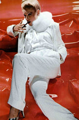 Well Documented Fall 1977 Christian Dior Haute Couture Cream Silk Suit