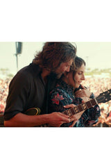 1970s Jeff Banks Green Floral Print Balloon Sleeve Silk Shirt