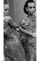 Iconic S/S 1983 Thierry Mugler Sequin Snakeskin Python Dress