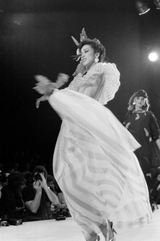 Spring 1980 Documented Christian Dior Striped Silk Gown