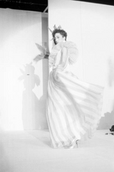 Spring 1980 Documented Christian Dior Striped Silk Gown