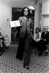 Summer 1975 Givenchy Soft Knit Stripe Pant Suit