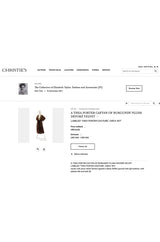 Rare 1977 Thea Porter Couture Green Fused Velvet Open Front Abaya Caftan