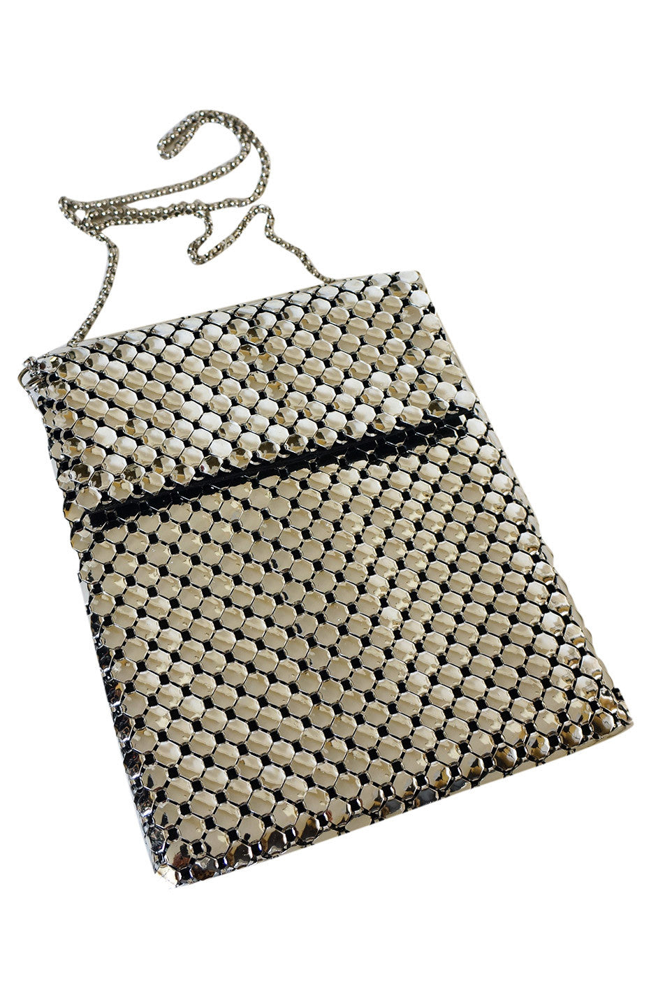 WHITING+DAVIS Designer Vintage 1960s Evening Clutch